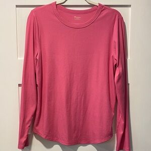 No Boundaries Vibrant Pink Long Sleeve Tee